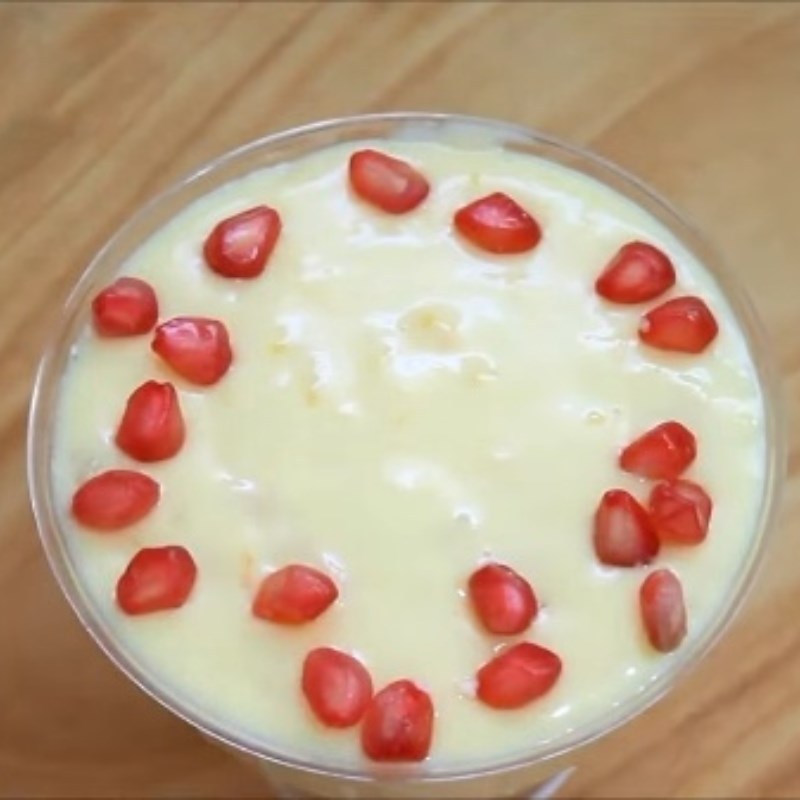 Bước 3 Hoàn thành Pudding vải custard