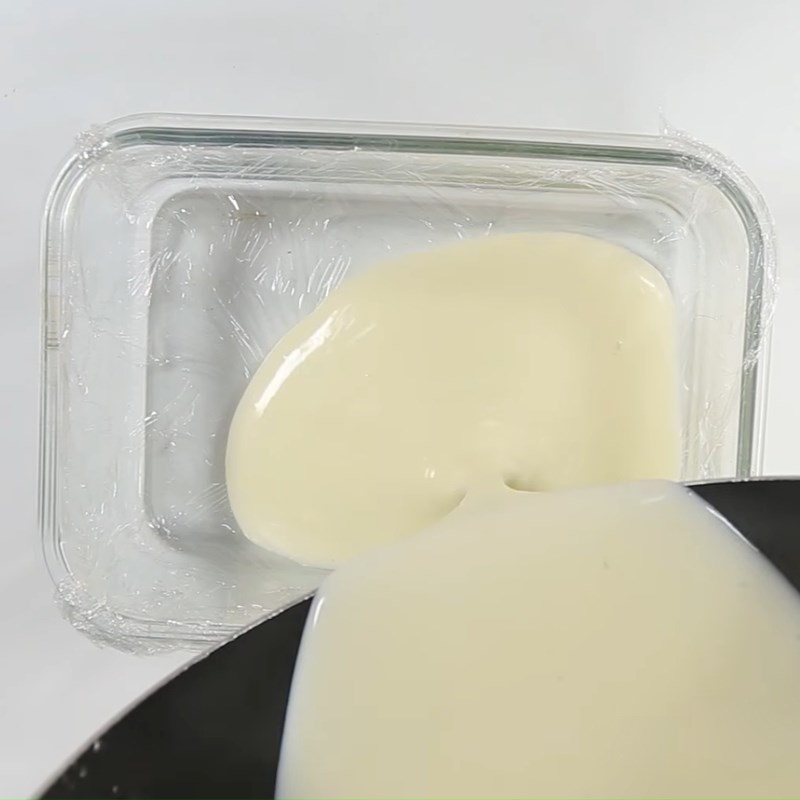 Bước 3 Làm lạnh và hoàn thành Bánh sữa dừa với gelatin