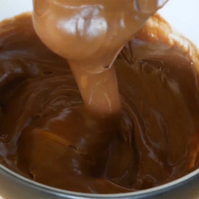 Bước 3 Làm lớp kem phủ và hoàn thành Kem nutella