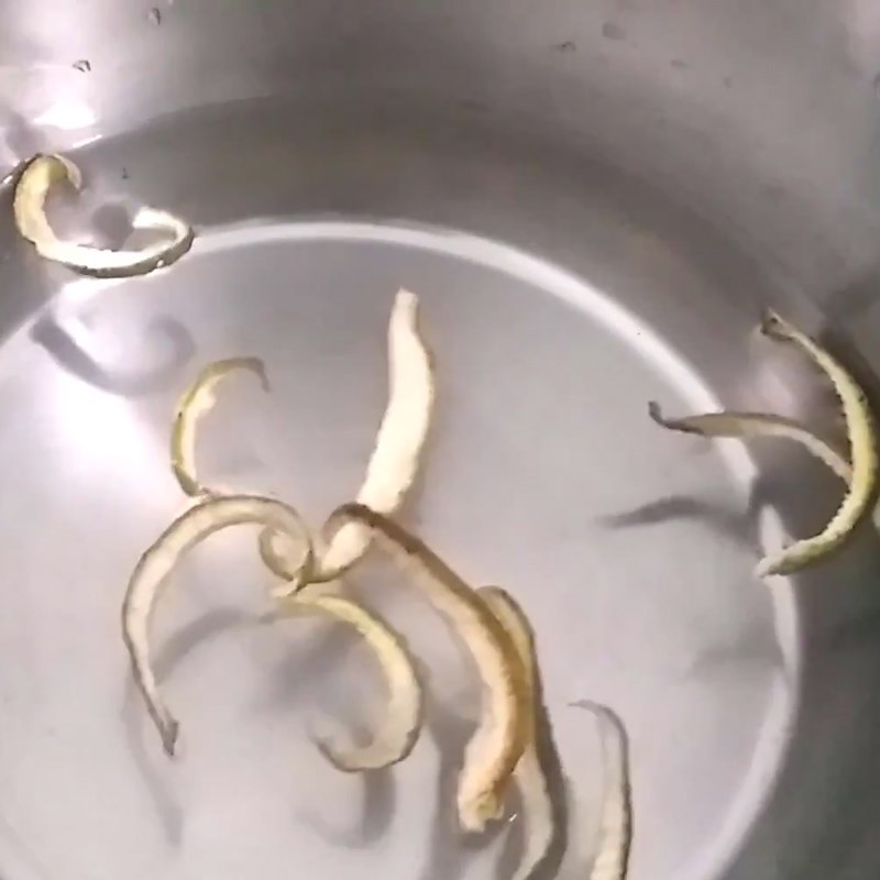 Bước 3 Nấu nước vỏ bưởi và hoàn thành Nước vỏ bưởi