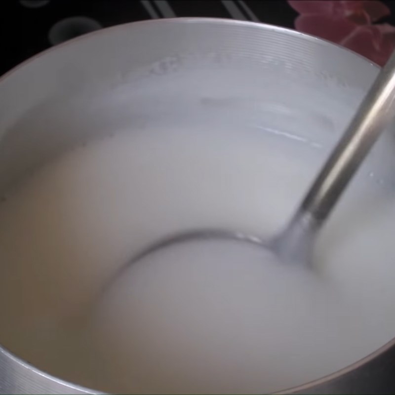 Bước 5 Nấu rau câu lòng trắng trứng Thạch rau câu trứng gà luộc
