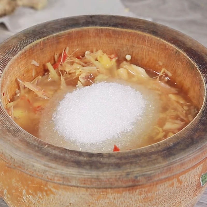 Bước 2 Pha nước mắm Nước mắm sả gừng thì là