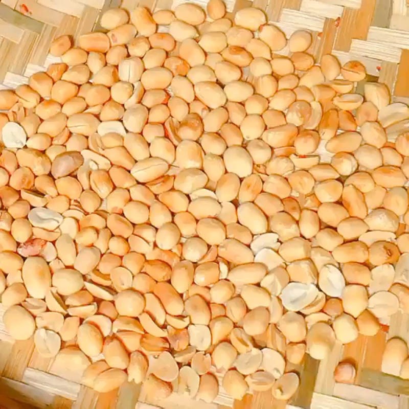 Bước 1 Rang đậu phộng Nước mắm đậu phộng