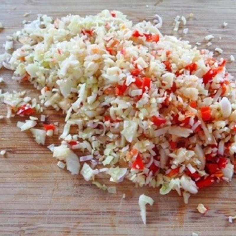 Bước 1 Sơ chế các nguyên liệu Ếch xào sả ớt cà ri