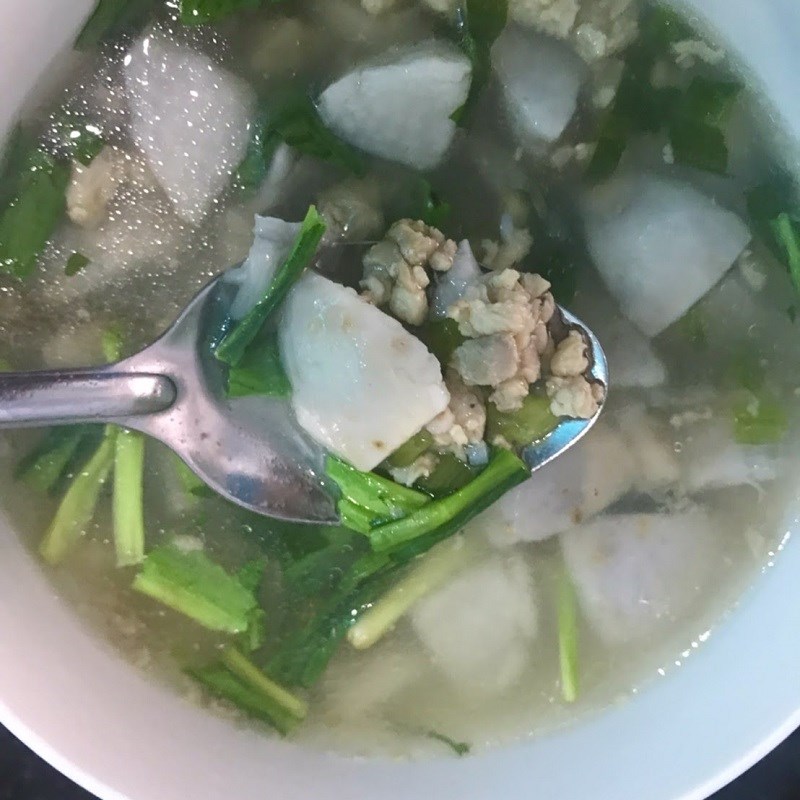 Bước 4 Thành phẩm Canh khoai sọ thịt gà