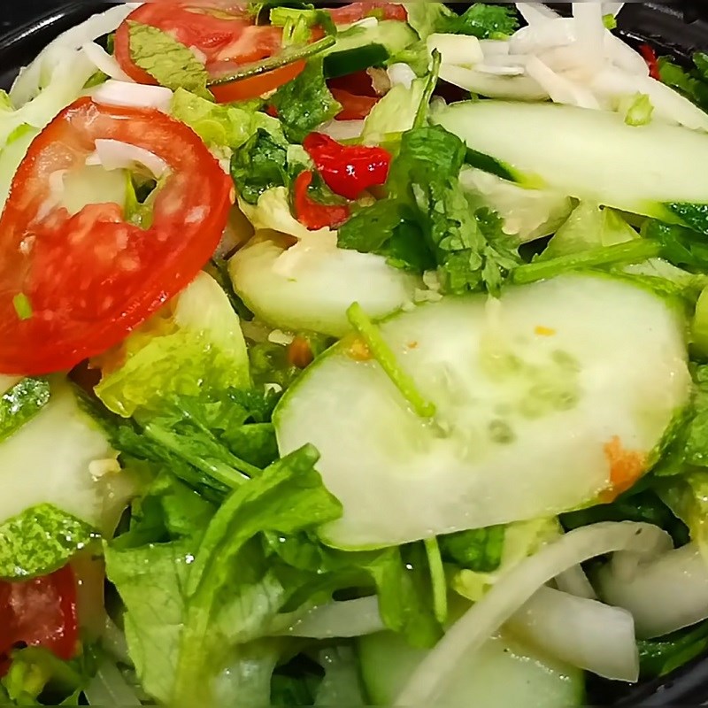 Bước 4 Thành phẩm Xà lách (salad) trộn dầu giấm