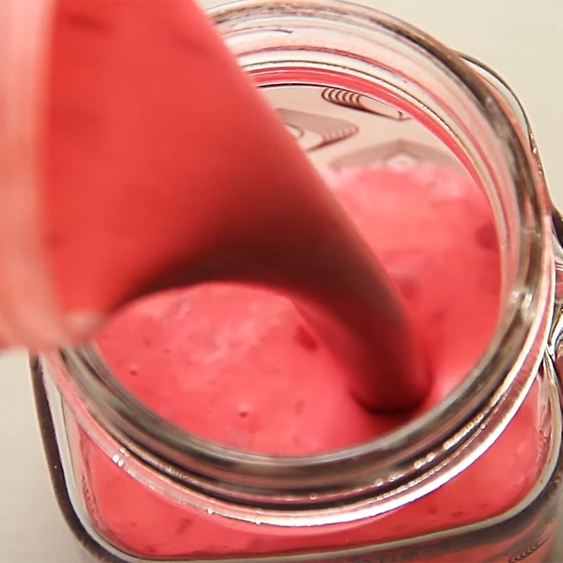 Bước 3 Thành phẩm Sinh tố cherry chuối
