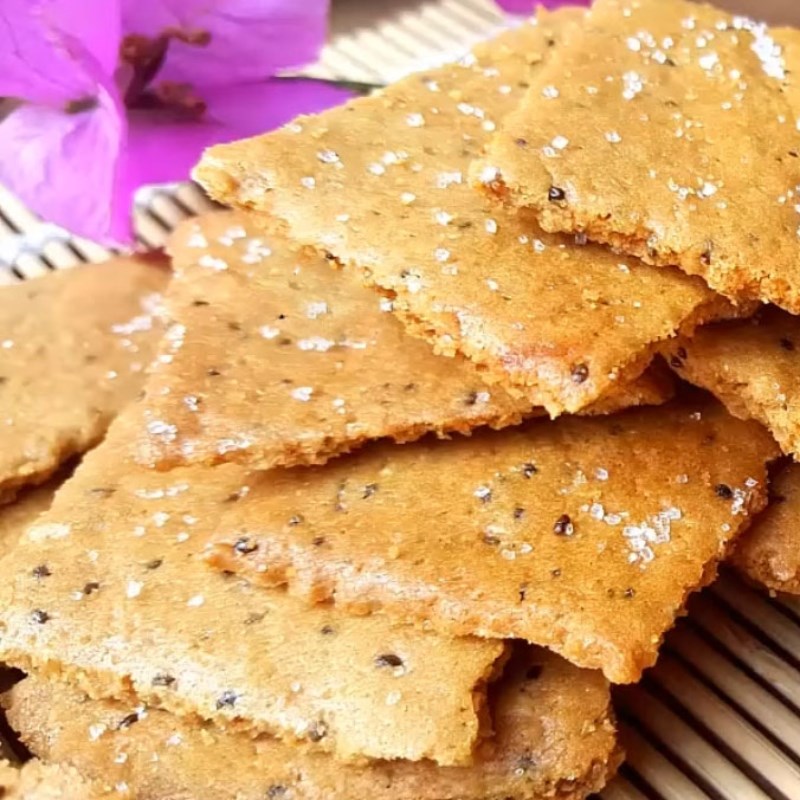 Bước 6 Thành phẩm Bánh qui hạt chia cà phê dừa