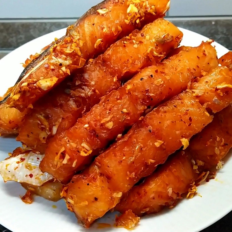 Bước 4 Thành phẩm Khô cá hồi làm bằng lò sấy