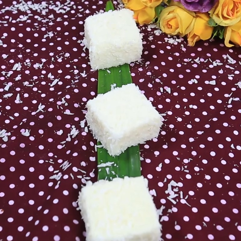 Bước 4 Thành phẩm Bánh sữa dừa với gelatin