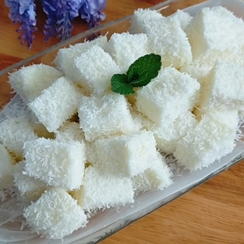 Bước 3 Thành phẩm Bánh sữa dừa không có sữa đặc
