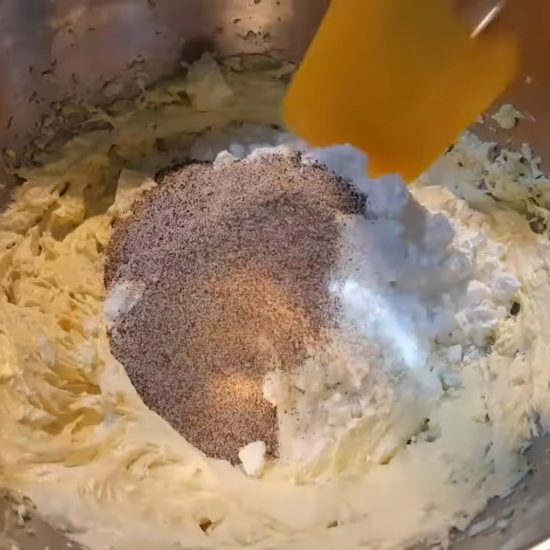 Bước 2 Trộn bột Bánh qui hạt chia cà phê dừa