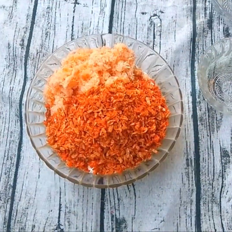 Bước 3 Trộn bột Bánh quy tôm khô