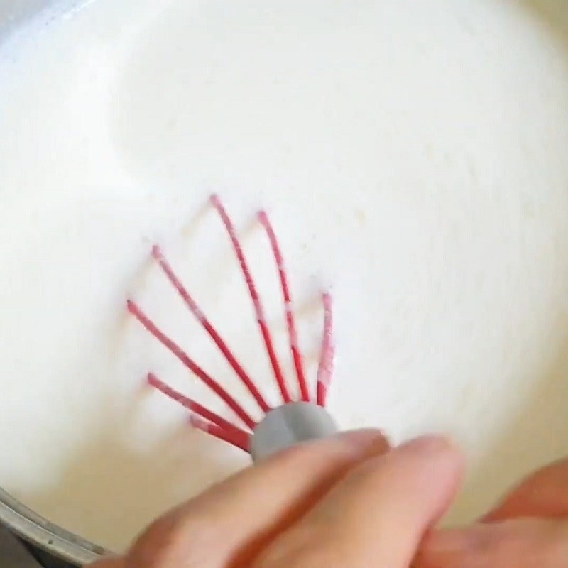Bước 5 Trộn hỗn hợp bơ sữa Sữa chua có lớp váng dày