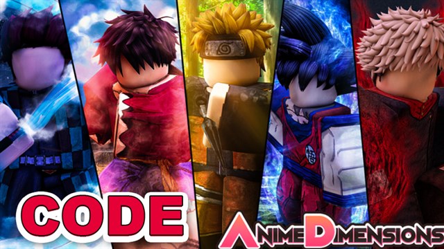 Code Anime Dimensions 2022 mới nhất trên Roblox