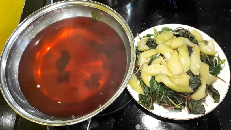 Canh rau dền mướp hương