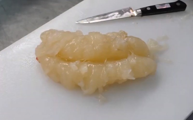 Thành phẩm sau khi bóc tôm hùm sống