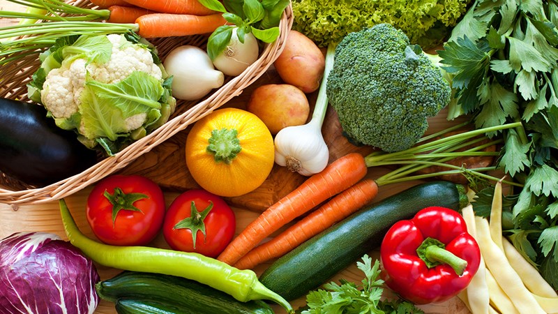 Trái cây và rau củ giàu protein