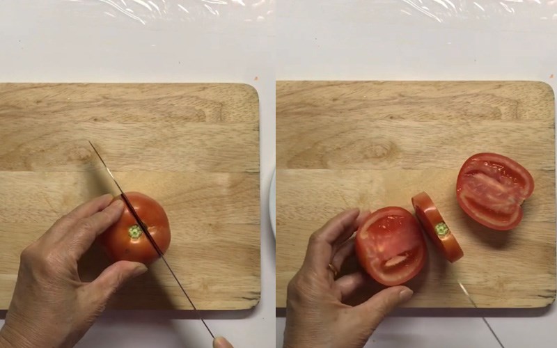 Cắt l&agrave;m 3 phần 