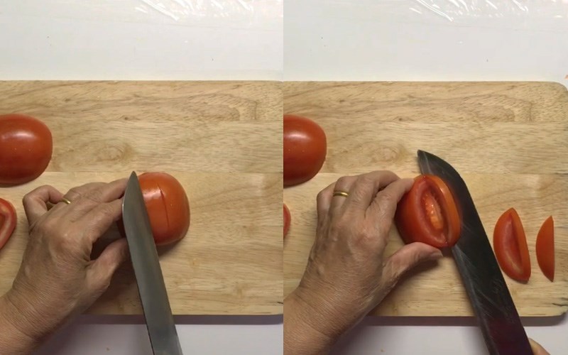 Cắt th&agrave;nh nhiều chữ V mỏng 