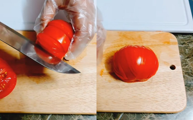 Cắt th&agrave;nh nhiều l&aacute;t chữ V