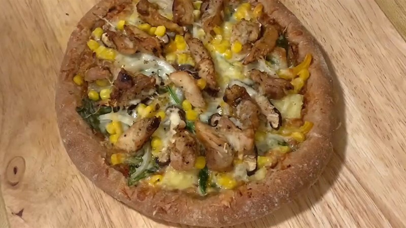 Pizza nguyên cám không cần nhồi