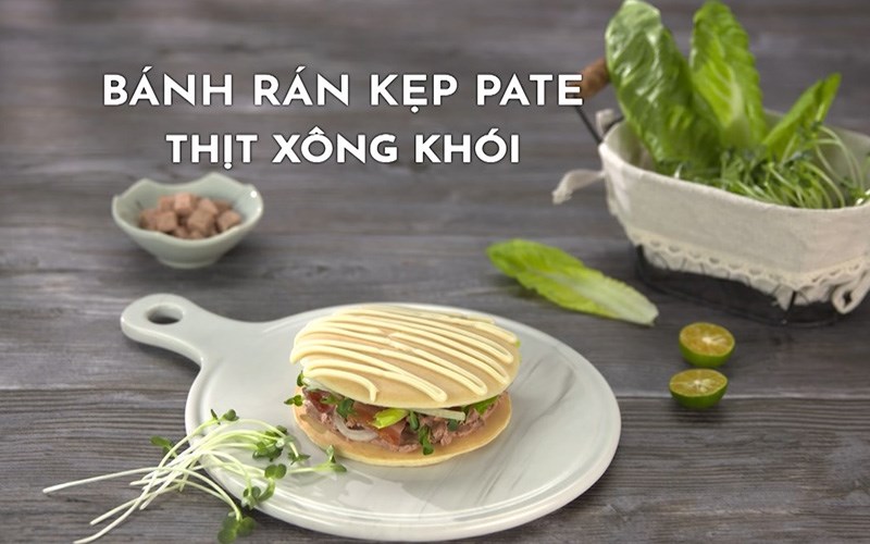 Bánh tráng nướng pate