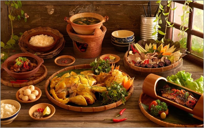 Món ăn đặc sắc từ hương vị đến màu sắc 