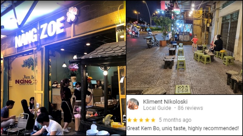 Quán Kem Bơ phái nữ Zoe