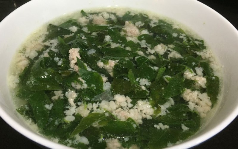 Canh rau ng&oacute;t thịt băm