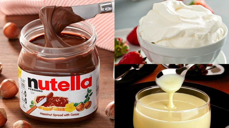 Nguyên liệu làm kem nutella