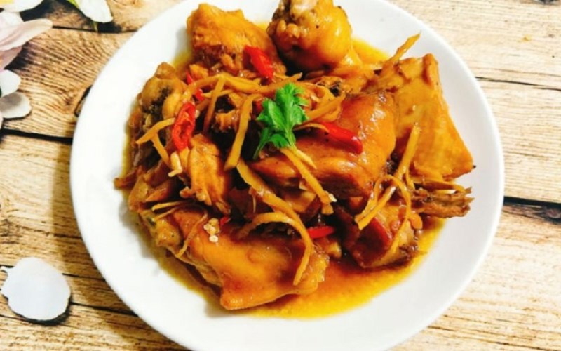G&agrave; kho gừng