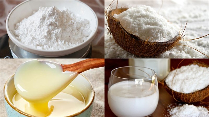 Nguyên liệu bánh sữa dừa không có whipping cream