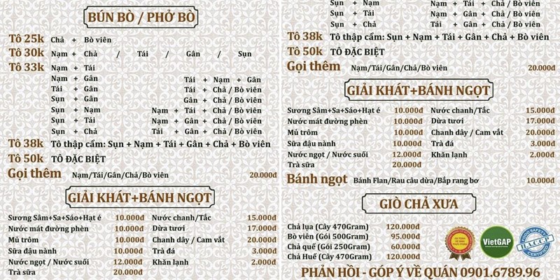 Quán Bún Bò Huế Xưa