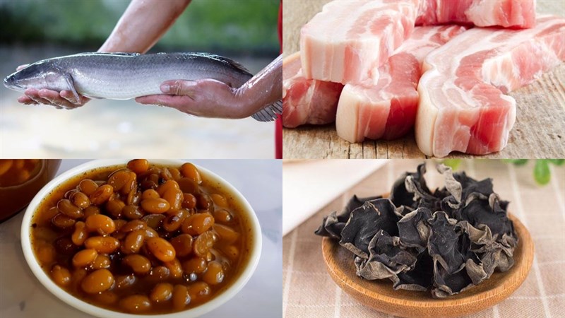 Nguyên liệu món ăn cá lóc hấp tương