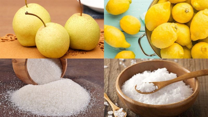 Nguyên liệu món ăn mứt lê