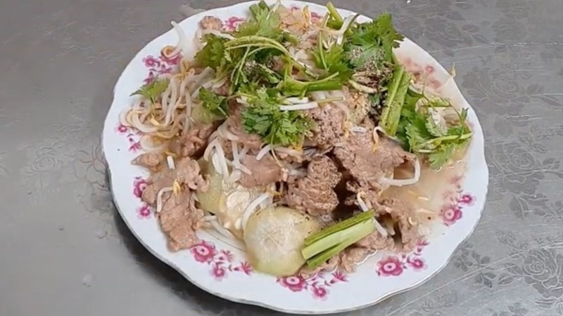 Mướp xào thịt bò