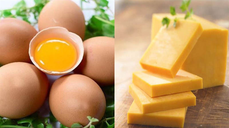 Nguyên liệu món ăn trứng nướng phô mai