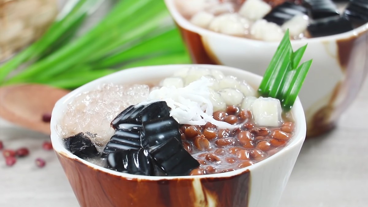 Chè đậu đỏ sương sáo