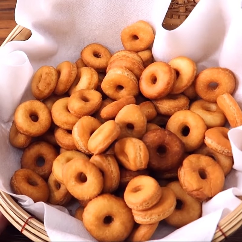 Bước 3 Chiên bánh Bánh donut mini