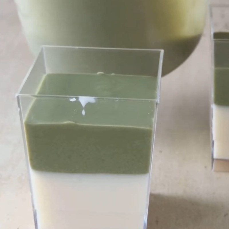 Bước 5 Đổ khuôn và hoàn thành Pudding đậu hũ matcha