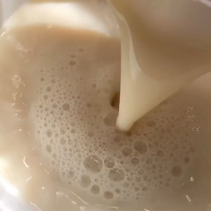 Bước 1 Làm thạch đậu nành Trà sữa đậu nành kem phô mai