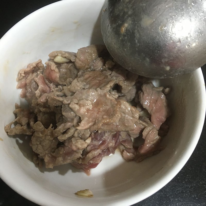 Bước 3 Nấu canh Canh xà lách xoong thịt bò (công thức được chia sẻ từ người dùng)