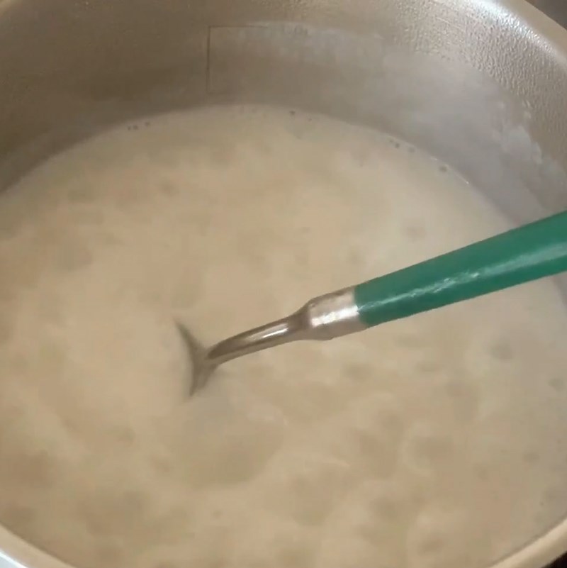 Bước 3 Nấu nước cốt dừa và hoàn thành Chè đậu nành nước cốt dừa