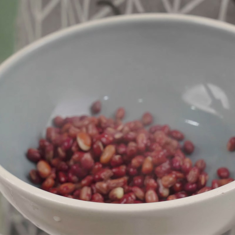 Bước 2 Rửa và luộc đậu đỏ Chè đậu đỏ sương sáo và bột báng
