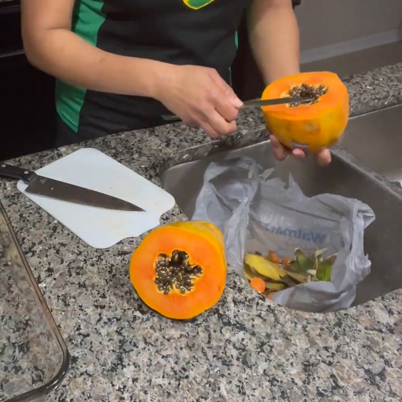 Bước 1 Sơ chế đu đủ, cà rốt cần tây Nước ép đu đủ cà rốt cần tây