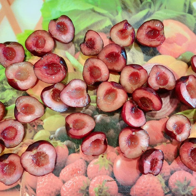 Bước 1 Sơ chế nguyên liệu Bánh bông lan cherry