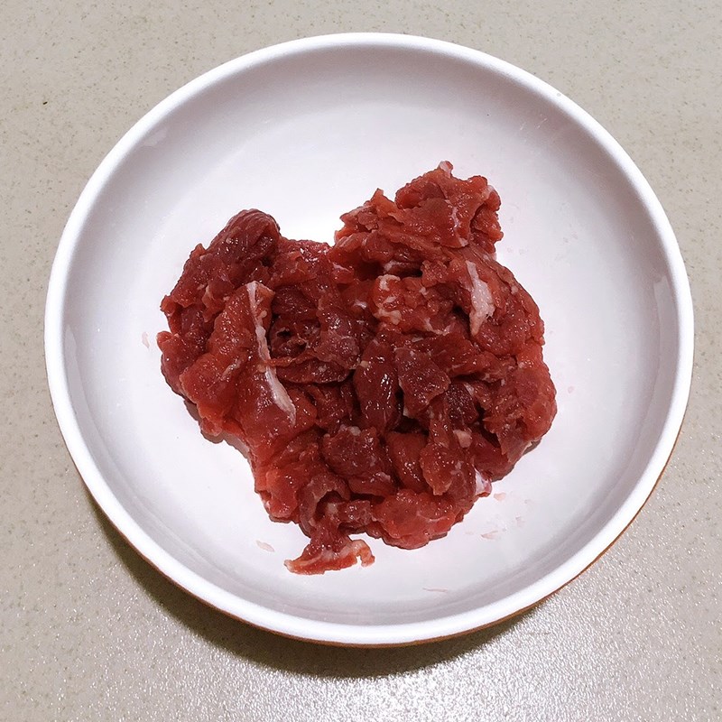Bước 1 Sơ chế nguyên liệu Cải thìa xào thịt bò (công thức được chia sẻ từ người dùng)