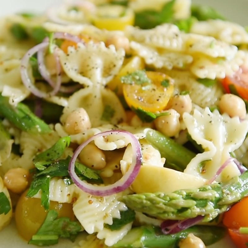 Bước 5 Thành phẩm Pasta salad măng tây