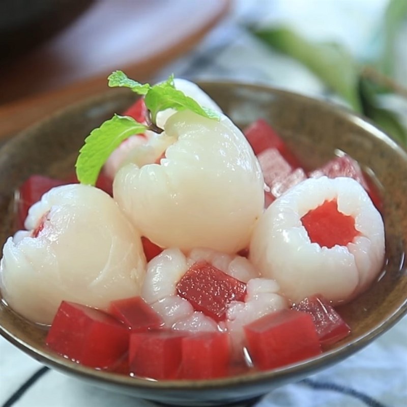 Bước 4 Thành phẩm Chè rau câu vải
